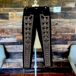 7 for all man kind black jeans with gold accents (28)